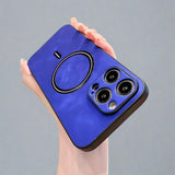 iPhone 15 Leather Case-blue-styleeo