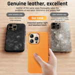 Shockproof Leather MagSafe iPhone Case