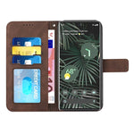 Matte Leather Google Pixel Magnetic Flip Cover Wallet Case