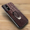 Kickstand Genuine Grain Leather Case for Samsung Galaxy For Galaxy S9 Plus / Brown with holder Samsung Leather Cases Styleeo