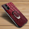 Kickstand Genuine Grain Leather Case for Samsung Galaxy For Galaxy S9 Plus / Red with holder Samsung Leather Cases Styleeo