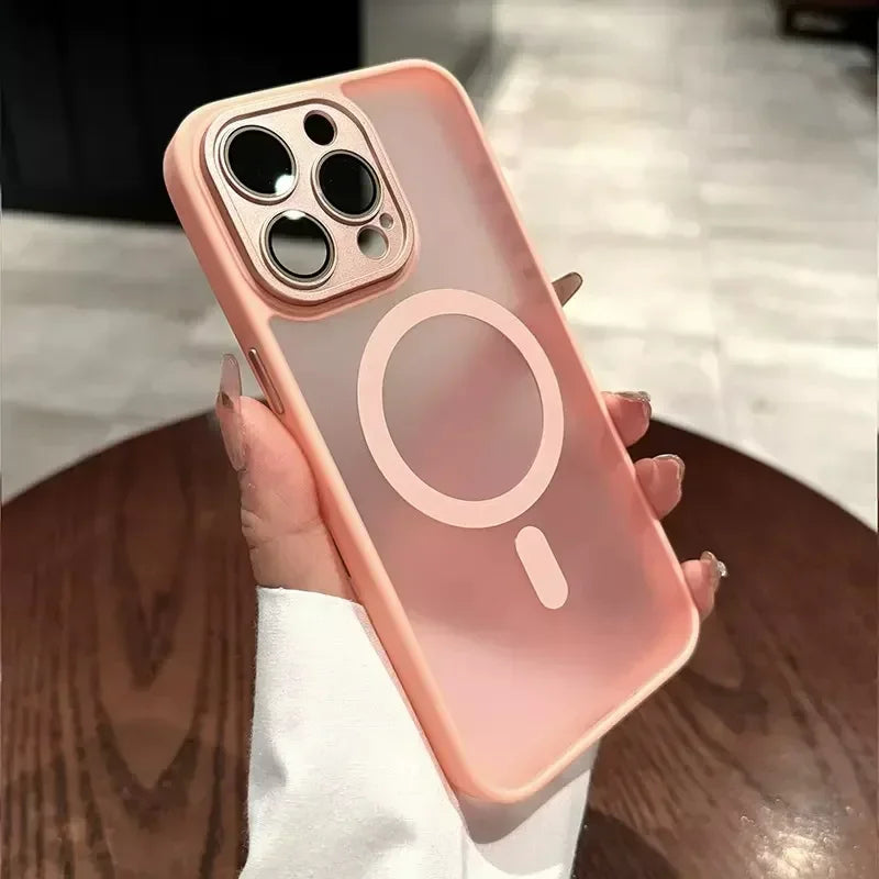 Hybrid Shockproof iPhone Matte Transparent MagSafe Case