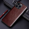 Premium Leather Case for iPhone 14/13 Series iPhone 13 / Coffee Styleeo