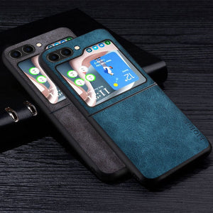 Premium PU Leather Case for Samsung Galaxy Z Flip 5 PU Leather Case for Samsung Galaxy Z Flip 5 Styleeo