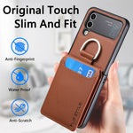 PU Leather Wallet Case For Samsung Z Flip 4/Z Flip 3 PU Leather Wallet Case For Samsung Z Flip 4/Z Flip 3 Styleeo