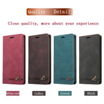 RFID Leather iPhone Magnetic Flip Cover Wallet Case