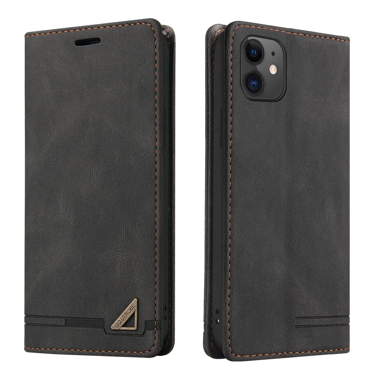 RFID Leather iPhone Magnetic Flip Cover Wallet Case