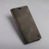 Samsung Galaxy Magnetic Flip Cover Wallet Cases for Galaxy S21 Ultra / Coffee RFID flip leather Samsung Galaxy Case Styleeo