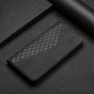 Samsung Galaxy A Series Rhombus Pattern Wallet Case A52 5G / Black Styleeo