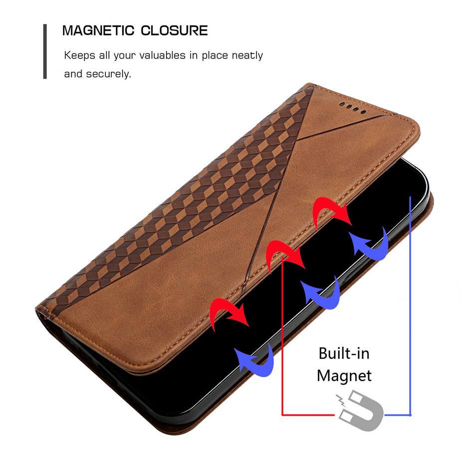 Samsung Galaxy A Series Rhombus Pattern Wallet Case Styleeo