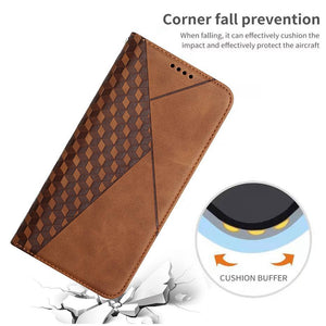 Samsung Galaxy A Series Rhombus Pattern Wallet Case Samsung Galaxy A Series Wallet Case Styleeo