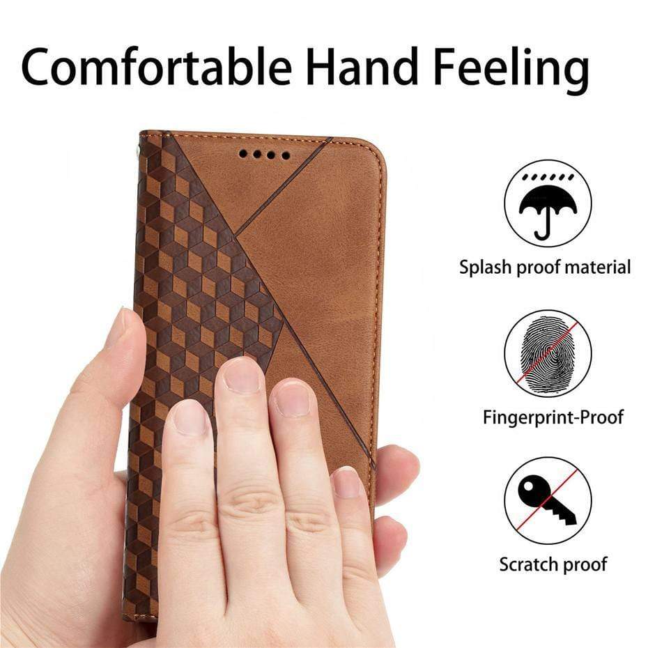 Samsung Galaxy A Series Rhombus Pattern Wallet Case Samsung Galaxy A Series Wallet Case Styleeo