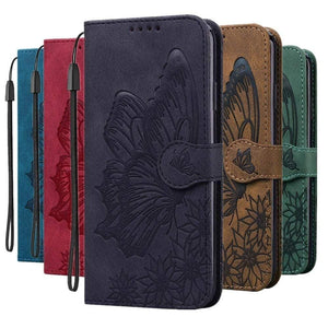 Samsung Galaxy A Series Butterfly Leather Wallet Cases Butterfly Leather wallet case for Samsung Galaxy A Series Styleeo