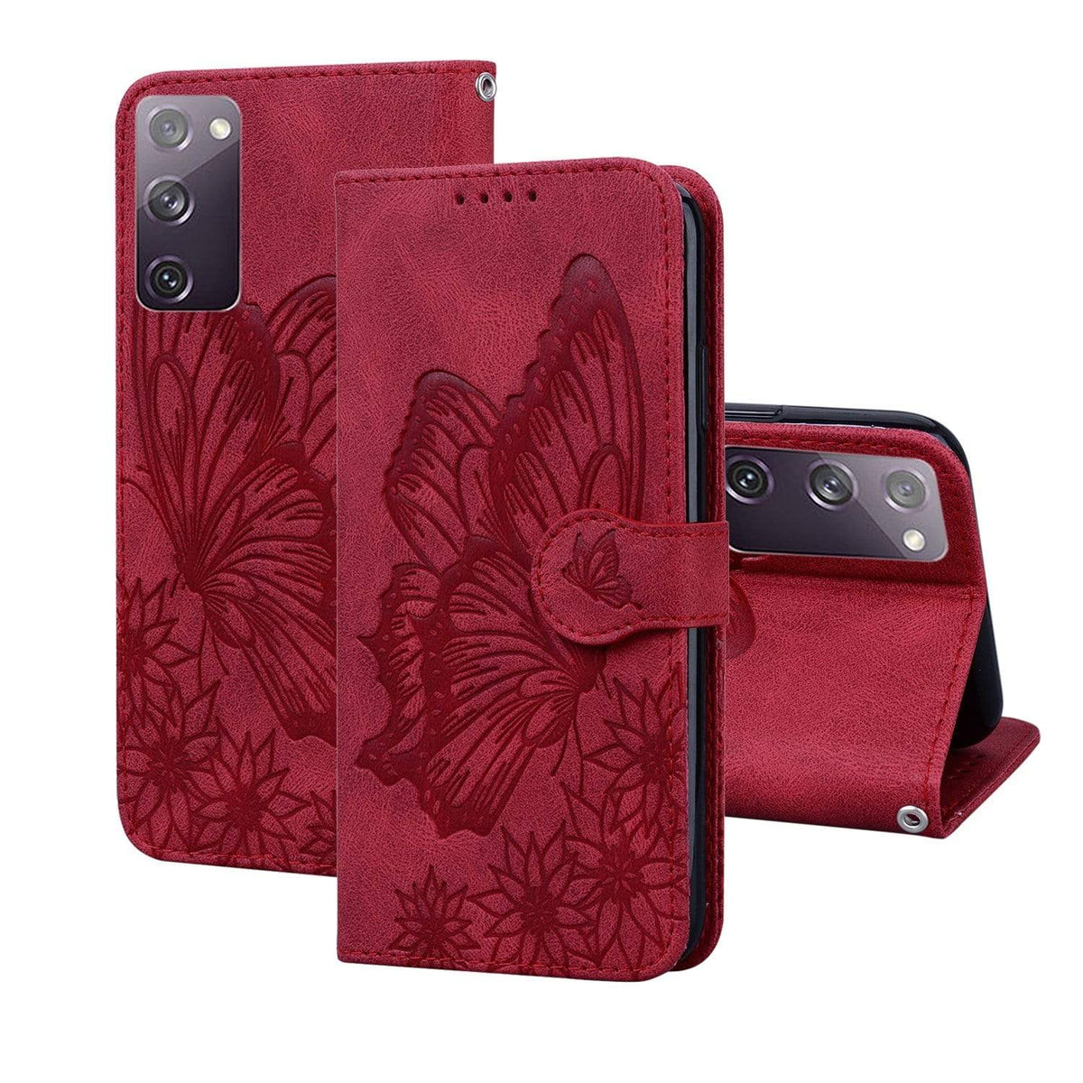 Samsung Galaxy A Series Butterfly Leather Wallet Cases Butterfly Leather wallet case for Samsung Galaxy A Series Styleeo