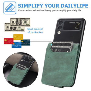 Samsung Galaxy Z Flip 3 5G Card Slot Leather Wallet Case Samsung Z Flip 3 Wallet Case Styleeo