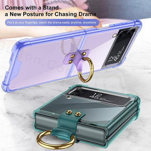 Clear Ring Case For Samsung Galaxy Z Flip 4 5G Clear Ring Case For Samsung Galaxy Z Flip 4 Styleeo