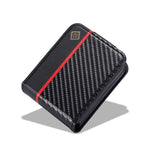 Carbon Fiber Leather Cardholder Wallet Case For Samsung Galaxy Z Flip 5/Flip 4/Flip 3 5G Styleeo