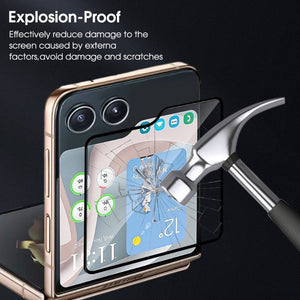 Anti Scratch Tempered Glass for Samsung Galaxy Z Flip 5 Styleeo