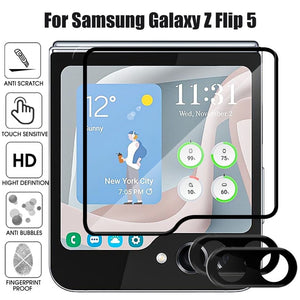 Anti Scratch Tempered Glass for Samsung Galaxy Z Flip 5 Styleeo