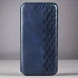 Samsung Phone Case | Leather Embossed Magnetic Wallet Cardholder