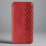 Samsung Phone Case | Leather Embossed Magnetic Wallet Cardholder