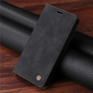 LEather wallet case fo samsung -black-styleeo