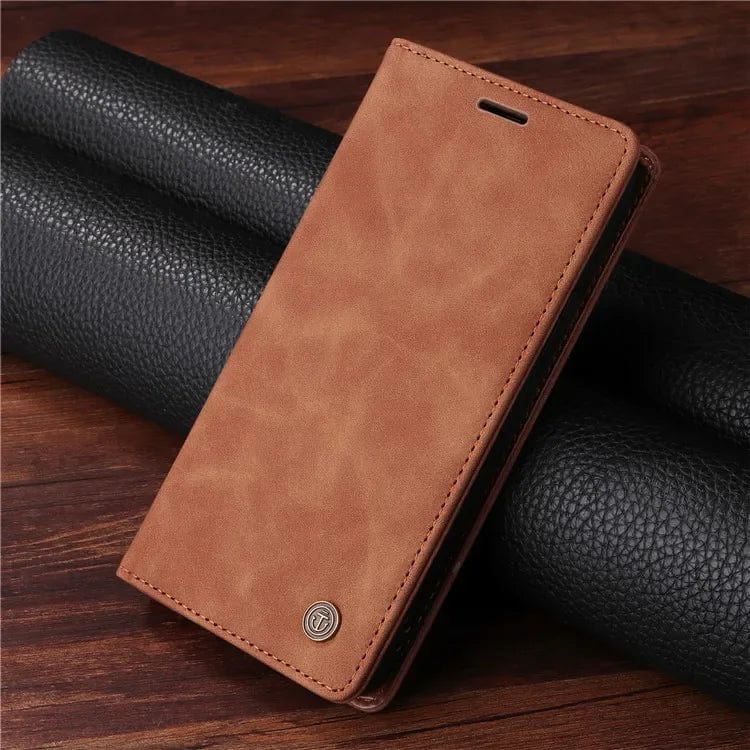 Samsung Leather Phone CAse-coffee-styleeo