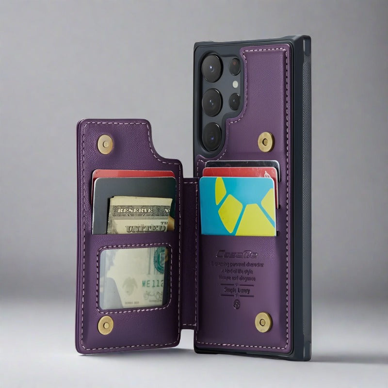 Samsung Cardholder Wallet Case -purple-styleeo