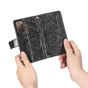 Butterfly Samsung Galaxy Leather Wallet Cases Butterfly Leather wallet case for Samsung Galaxy Styleeo