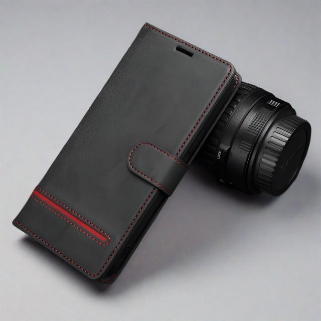 Cardholder Flip Leather Wallet Case For Samsung Galaxy For Galaxy S7 / Black Samsung Galaxy Leather Wallet Case Styleeo