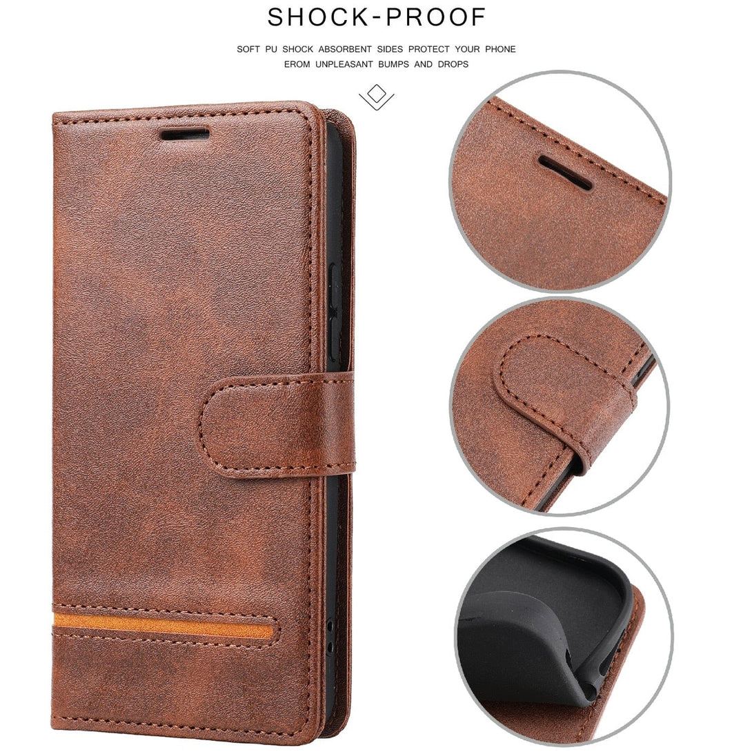 Cardholder Flip Leather Wallet Case For Samsung Galaxy Samsung Galaxy Leather Wallet Case Styleeo