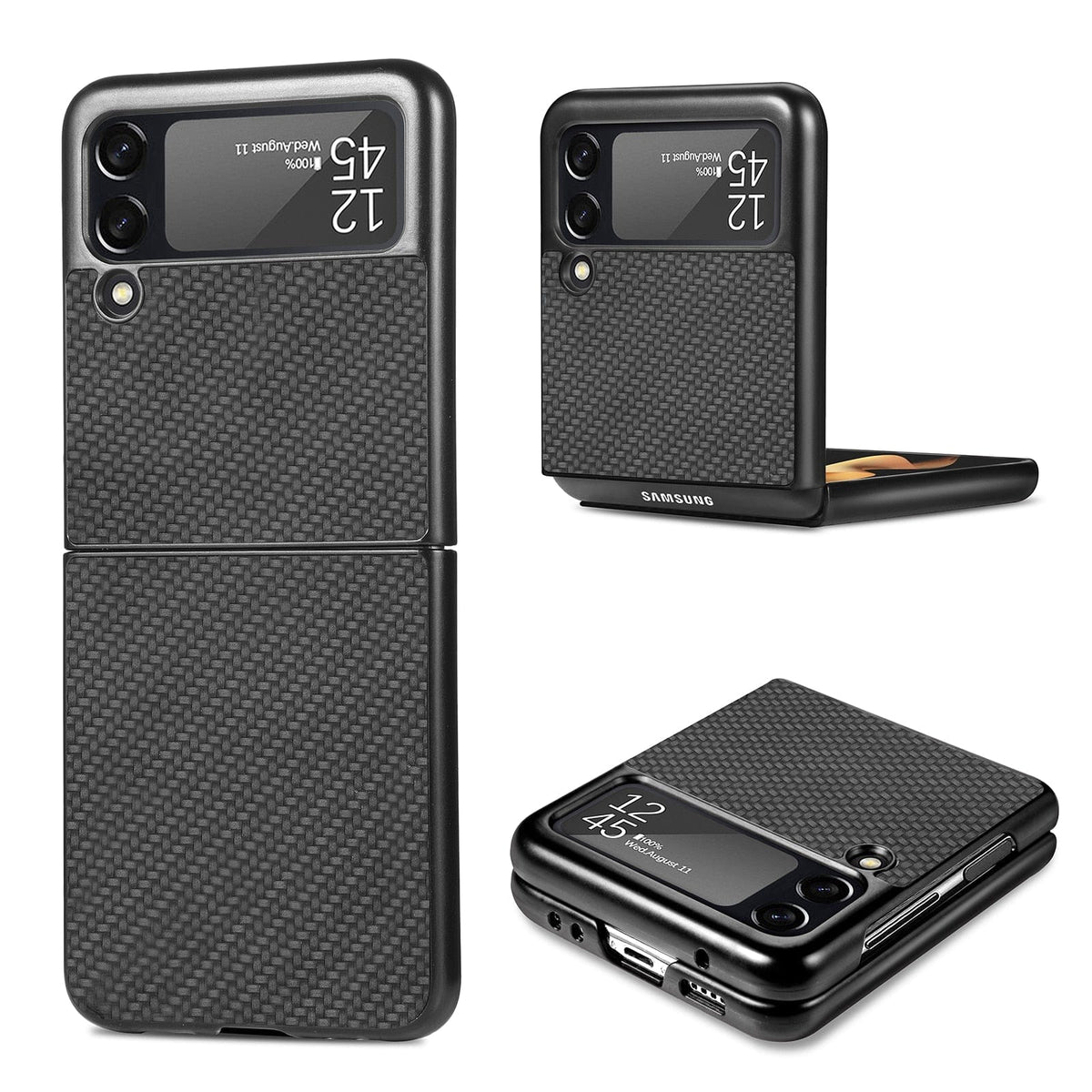 Carbon Fiber Slim Case for Samsung Galaxy Z Flip 3/4 5G Slim Case for Samsung Galaxy Z Flip 3/4 5G Styleeo