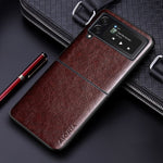 Luxury leather Case for Samsung galaxy Z Flip 3/Flip 4 5G for Z Flip3 5G / Coffee leather Case for Samsung galaxy Z Flip 3/Flip 4 Styleeo