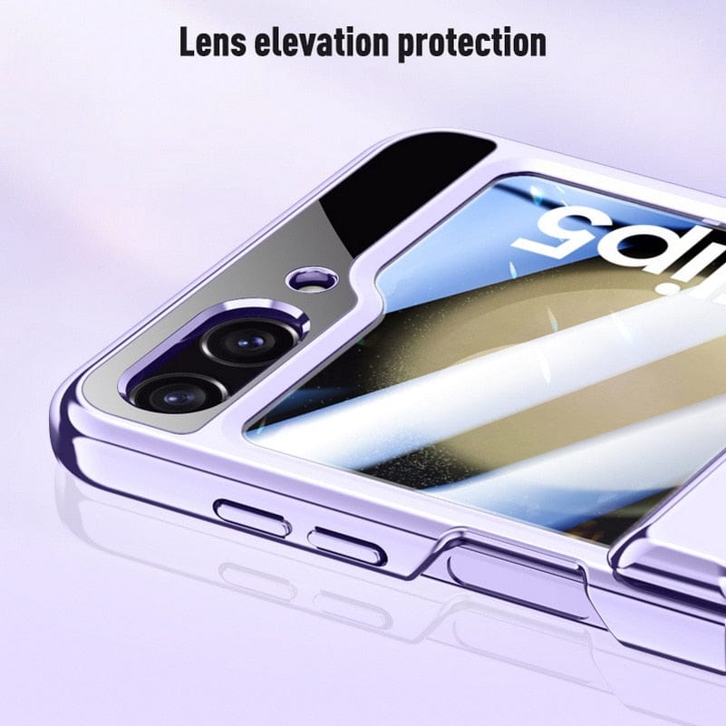 Samsung Z Flip 5 Case With Tempered Glass And Hinge Protection Styleeo