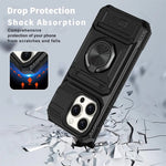 Shockproof iPhone Magnetic Ring Cardholder Case