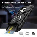 Shockproof iPhone Magnetic Ring Cardholder Case