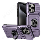 Shockproof iPhone Magnetic Ring Cardholder Case