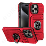 Shockproof iPhone Magnetic Ring Cardholder Case