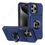 Shockproof iPhone Magnetic Ring Cardholder Case