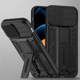 Shockproof Camera Protection Case for iPhone for iPhone 14 / Black Camra Slide case for iphone Styleeo