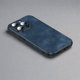 Shockproof Leather Case For iPhone 14/13/12 For iPhone14 Pro Max / Blue Sheepskin cases for iPhone 14/13/12 Styleeo