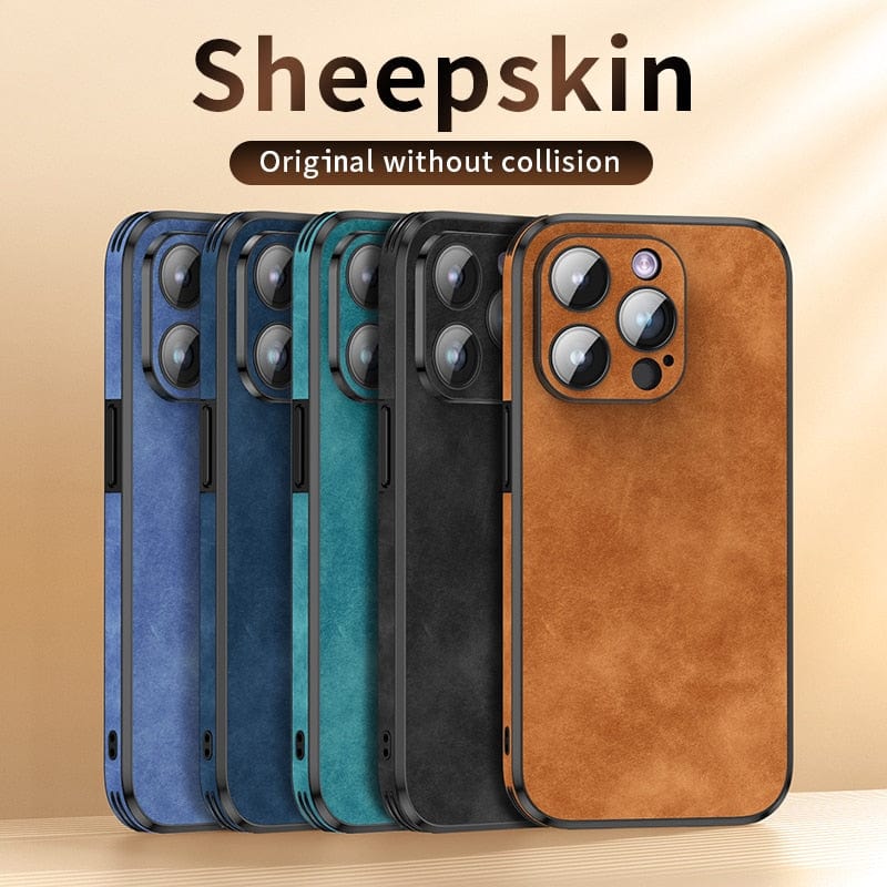 Shockproof Leather Case For iPhone 14/13/12 Sheepskin cases for iPhone 14/13/12 Styleeo