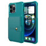 Leather Magnetic Flip iPhone Shockproof Cardholder Case