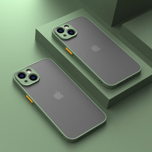 Shockproof Matte Clear Case For iPhone 14 For iPhone 14 / Army Green iPhone 14 Clear Case Styleeo