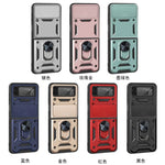 Shockproof Case For Samsung Galaxy Z Flip 4/Flip 3 5G | Metal Ring Bracket Samsung z Flip4/Flip3 Shockproof Ring Case Styleeo