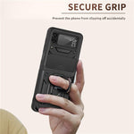 Shockproof Case For Samsung Galaxy Z Flip 4/Flip 3 5G | Metal Ring Bracket Samsung z Flip4/Flip3 Shockproof Ring Case Styleeo