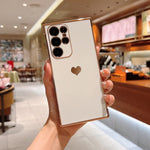 Shockproof Luxury Plating Case For Samsung Galaxy For Samsung S22 / White Plating case for samsung galaxy Styleeo