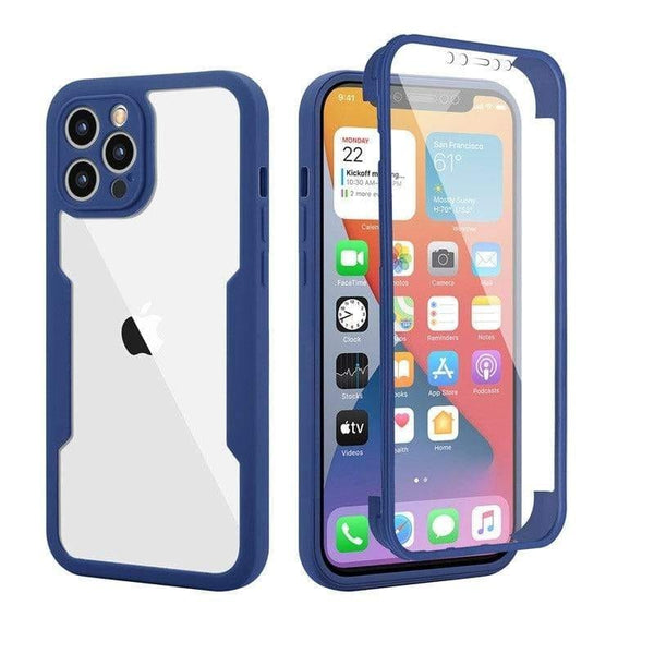 iPhone 13, 12 Shockproof Clear Case With Screen Protector Styleeo