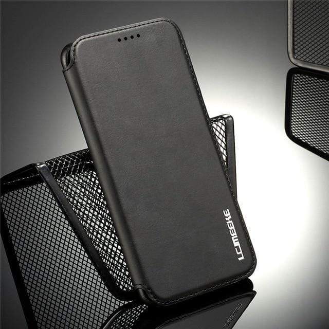 Retro Slim Leather Case for Samsung Galaxy Samsung Note 8 / Black Slim Leather Case For Samsung Galaxy Styleeo