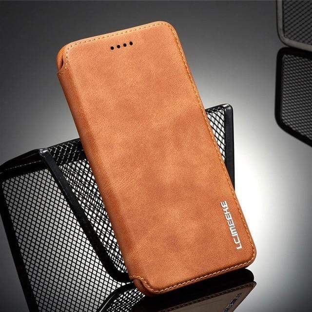 Retro Slim Leather Case for Samsung Galaxy Samsung Note 8 / Brown Slim Leather Case For Samsung Galaxy Styleeo